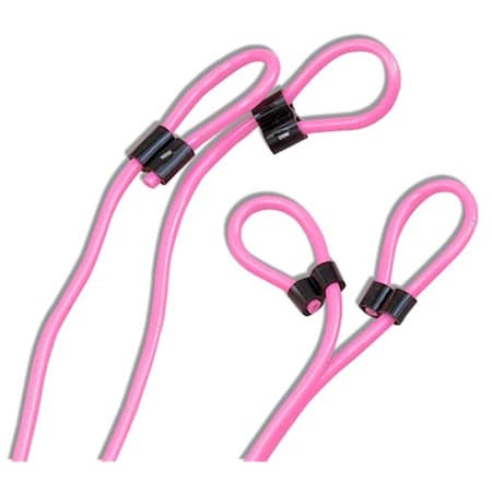 Champion Sports 16 ft. Double Dutch Jump Ropes with Adjustable Loop Handles, Neon Pink 9599